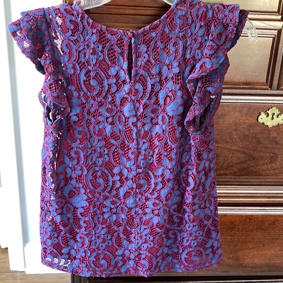 Greyish blue & grape colored top - Picture 2 of 11